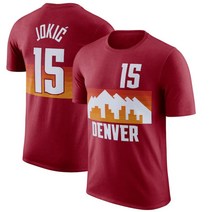 DENVER 니콜라요키치 15 덴버너게츠 NBA 반팔 티 셔츠 자말 머레이 농구 빅사이즈 스웻 슈팅 져지 저지