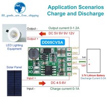 3.7V 4.2V 충전기 5V 6V 9V 12V 방전기 보드 DC 컨버터 부스트 모듈 Diy 태양열 모바일 전원 리튬 배터리, 01 5V