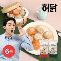 [허닭] 속보이는 얇은피 닭가슴살 만두 180g 2종 6팩, 옵션:03.닭가슴살 만두 3팩+김치만두 3팩