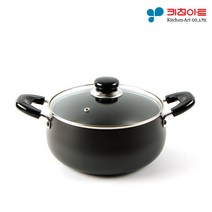 키친아트 쥬노 블랙 경질냄비 양수 24cm (EL1227)