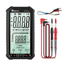 ET8134 Digital Multimeter 4.7 Inch LCD DC/AC Current Voltage Capacitance, 01 핑크