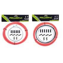 위험 기본 브레이크 / 자전거 도로 자전거 시프트 기어 변속기 / 브레이크 키트 와이어 튜브 라인 호스를위한 케이블 및 하우징 그룹 설정 시프트, 하나, 빨간