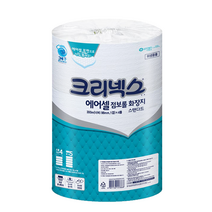 크리넥스 에어셀 점보롤 화장지 스탠다드 300m, 4롤