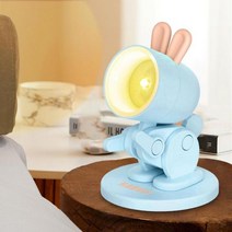 독서실스탠드 무선스탠드 책상전등 독서등 360 ° 유연한 Led 책상 램프 클립 접이식 USB 독서 조명 디밍 침실 테이블 사무실 작업 연구 밝기 조절 공부등, Blue, Blue