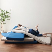 코코 기절초폼 매트리스 접이식 토퍼 멀티싱글 7cm MS, 네이비, 11cm, 슈퍼싱글 SS