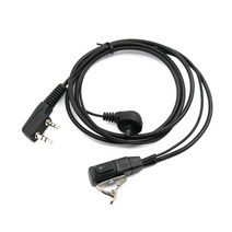위키토키 무전기2pcs 어쿠스틱 튜브 PTT 마이크 이어폰 워키 토키 헤드셋 Kenwood For Baofeng Bf-888s UV5, 한개옵션0