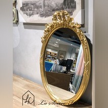 [꼬떼따블] 골드리본 인테리어 벽거울(K266181), 골드 리본 벽거울(K266181)