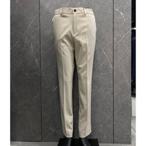 리버클래시 22F/W 베이지 슬림핏 허리 밴딩 스판 슬랙스 (LIW23973)