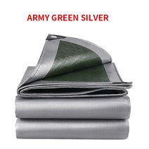 타프스킨 블랙코팅타프 타프스킨 터널타프0.32m 방수 PE 타포린 정원 식물 보트 자동차화물 천막 그늘 천, 02 Army green silver_01 2x2m