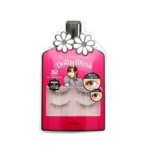 Dolly Wink Eyelash 돌리윙크 속눈썹, 표준개, 32 # 윗 속눈썹