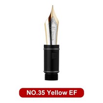 만년필선물 만년필 majohn p136 황동 렌치 특수 분해 도구 피스톤 어셈블리 펜촉 diy 수리 어셈블리 청소 수정 독일 no.35 펜촉, 35호 옐로우 에프