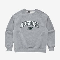 (NEW BALANCE) 뉴발란스 부클 맨투맨 그레이 남성 여성 커플 티셔츠