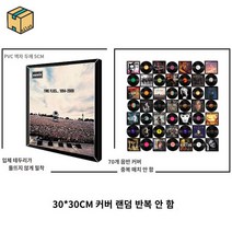 레코드샵 레트로 LP판 인테리어 장식 소품 라이브바, 프레임 커버 1장 30cm 랜덤 반복 없음