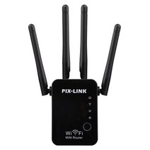 파워딜 와이파이 리피터 범위 익스텐더 미니 무선 라우터 2.4g 부스터 신호 증폭기 듀얼 밴드 2 외부 안테, 02 4 Antenna black_02 US plug