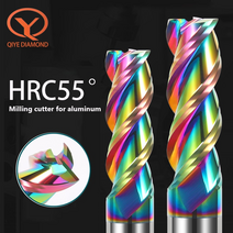 유리칼 3 플루트 카바이드 밀링 커터 텅스텐 엔드 밀 1 20mm hrc55 알루미늄 섬유 아크릴 나무 구리 플라스틱 라우터 비트, 12x55x12x150