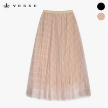 예쎄 허리밴딩 플리츠 스커트 YU03SK04M