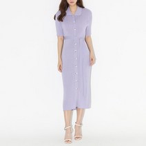 니트 반팔원피스 골지 슬림핏 롱원피스 하객룩 봄옷