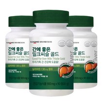일동생활건강 간에 좋은 밀크씨슬 골드, 3병, 90정