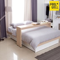 무노 베드테이블(퀸), 색상:메이플