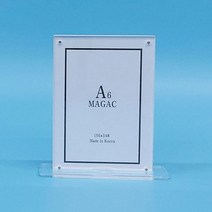 매그아크액자 자석사진 웨딩포토테이블 명함꽂이 메뉴판 인테리어 광고 홍보 아크릴액자