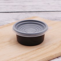 일회용소스용기 70파이(소) 검정 500개 다용도컵, 70파이(소)/검정_500개(뚜껑포함)