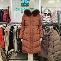 크로커다일레이디 고급스런 폭스퍼(여우털) 탈부착 구스다운 롱 패딩 점퍼 뉴코아 인천점