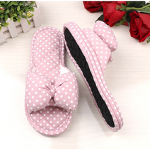 3중 패트 실내 슬리퍼 발망치 룸슈즈 층간소음 무소음 푹신한 퀄트 거실화 실내용 쿠션 산후조리원 린넨 면 토트, 도트 스카이