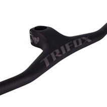 빠른 해외직구 TRIFOX 풀 카본 MTB 핸들바 일체형 산악 자전거 RHB200 3K 매트 블랙 -17 도 탄소 핸들바 스템, Gray Stem-110mm_Length 800mm