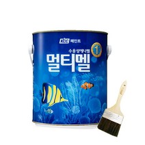 숲으로 멀티멜 수성페인트 0.9L 친환경 벽지 방문 가구 반광, 흑색
