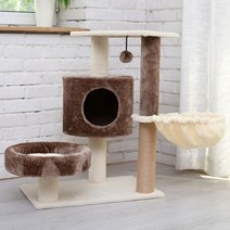 HS 직조 고양이 캣타워DIY 수직스크래쳐 숨숨집, 1개, 선택4-바구니추가형