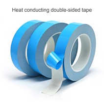 25M 양면 열 전도성 테이프 5-25mm 너비 파란색 열전달 테이프 컴퓨터 CPU GPU 용 접착 냉각 방열판, 2500만, 5mm