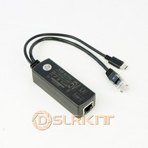 POE 확장기 기가비트 라즈베리 파이 4 4B 액티브 PoE 분배기 USB 유형 C 5V 이더넷을 통한 전원