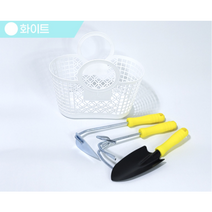 [국내산 KC인증] 어린이 조개잡이 도구 갯벌 체험 조개캐기 체험학습 캠핑 수확 통 유아 6종, [국내산 KC인증] 화이트가방 + 갯벌체험3종