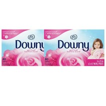 다우니 패브릭 소프트너 건조기시트 80ct Downy Fabric Softener Dryer Sheets April Fresh, 2팩