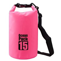 2L/3L/5L/10L/15L/20L/30L 500D 타폴린 헤비 듀티 PVC 방수 드라이 백 자루 카약/보트/카누/낚시/래프팅/수영/캠핑/스노보드용(블랙 2L), 5L, Pink