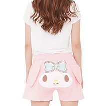 [정품] 마이멜로디 산리오 쿠로미 kigurumi 반바지 핑크 여성 m-l