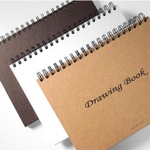 어반스케치 수채화 크로키 드로잉북 2개 도화지 펜드로잉 캘리그라피 연습장 취미생활 여행스케치 그림연습, 다크