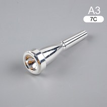 트롬펫 트럼펫 1pc 전문 마우스 피스 meg 3c5c7c 크기 바흐 초보자 뮤지컬, silver7c