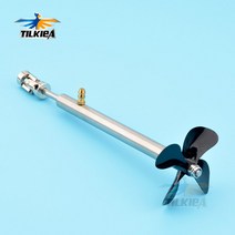 선외기엔진 모터 보트 4mm 보트 샤프트 + D50mm 4 블레이드 프로펠러 카단 조인트 RC 전기 미끼 용 그리스, 03 L10cm 003-4x3.18mm