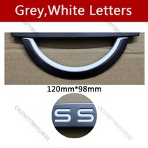 새로운 디자인 자동차 엠블럼 닛산 QASHQAI J11 센트라 KICKS XTRAIL 무라노 실피 ALTIMA JUKE TIIDA SUNNY Auto Logo 액세서리, 120X98 Grey White