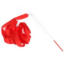 리듬체조 리본 2 m 댄스 장비 발레 스 트리머 c, 빨간색