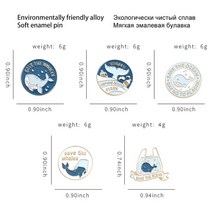 고래뱃지 고래 와펜 우영우 바다 침 거품 에나멜 핀 저장 젊은 무기력 피쉬 테일 브로치 배지 가방 모자 칼라 핀 드롭 배송 36