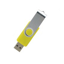 usb기기 usb Exuanck 사용자 정의 로고 금속 회전 USB 2.0 4 기가 바이트 8 16 32 메모리 플래시 드라이브, 06 yellow_08 1GB