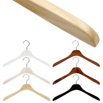 원목옷걸이 나무 베이직 셔츠상의 남자 (10개), (블랙), 10개입