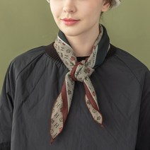 [디얼마미] 영문 기모 머플러 미시 중년 여성 50대 엄마목도리