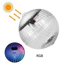 태양 빛 야외 부동 공 램프 수영장 파티 정원 장식 조명 Led 빛 변경 물 드리프트, 02 RGB_02 2pcs