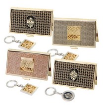 박씨상방 2종고급 금속 유광 명함케이스+열쇠, 금제관식