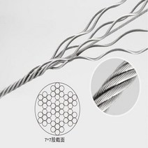 센터 스노클 스노쿨링 마스크 장비 304 스테인리스 고급 빨랫줄 프레임 와이어 로프 0.3 1.2 1.5 2.5 3 4 6, 02 7x7_11 2.5mm_02 10m