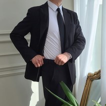 오전주문 오후도착 프리미엄 스판 밴딩 장례식 검정 정장 빅사이즈 4XL까지