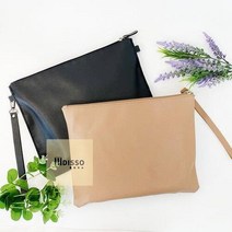가죽 클러치백 만들기 취미 키트 미술 재료 DIY KIT, 크림베이지